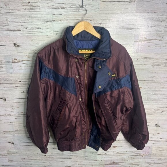 Dreimar vintage snow ski jacket purple blue size xs coat - Picture 1 of 6